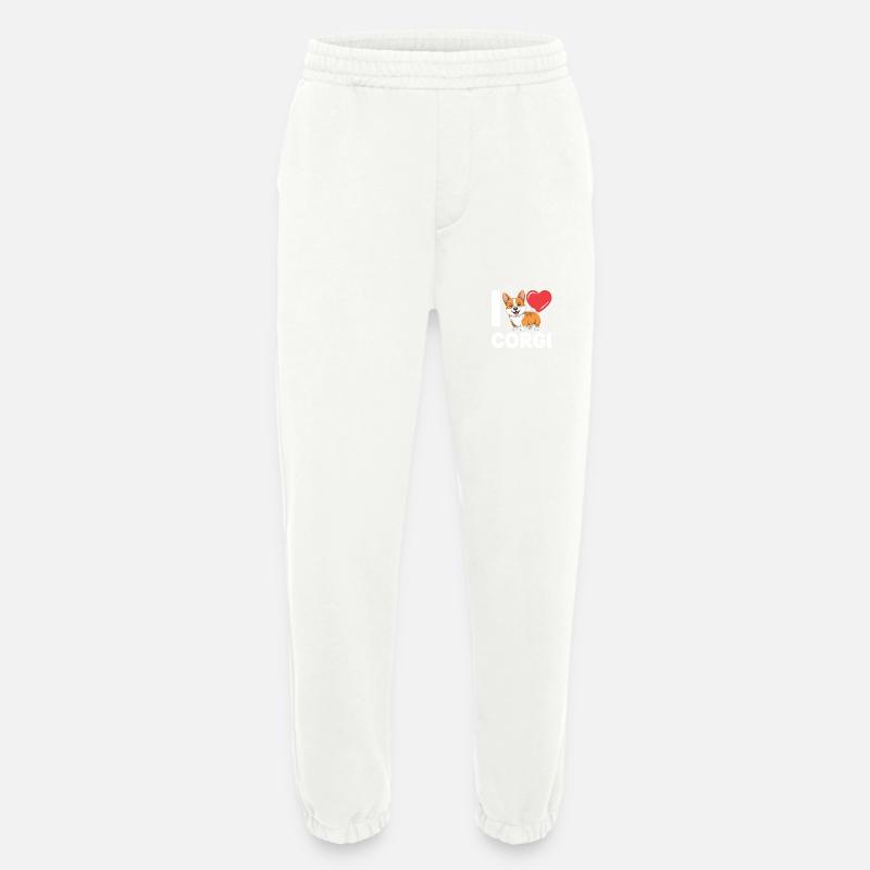 corgi - Heavyweight Jogging Pants - made by SPREAD - OFF WHITE