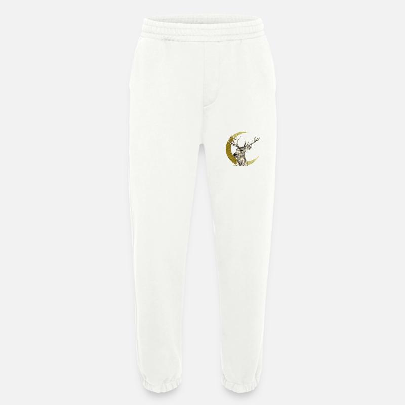 Cerf - Pantalon de jogging bio épais fabriqué en UE - OFF WHITE