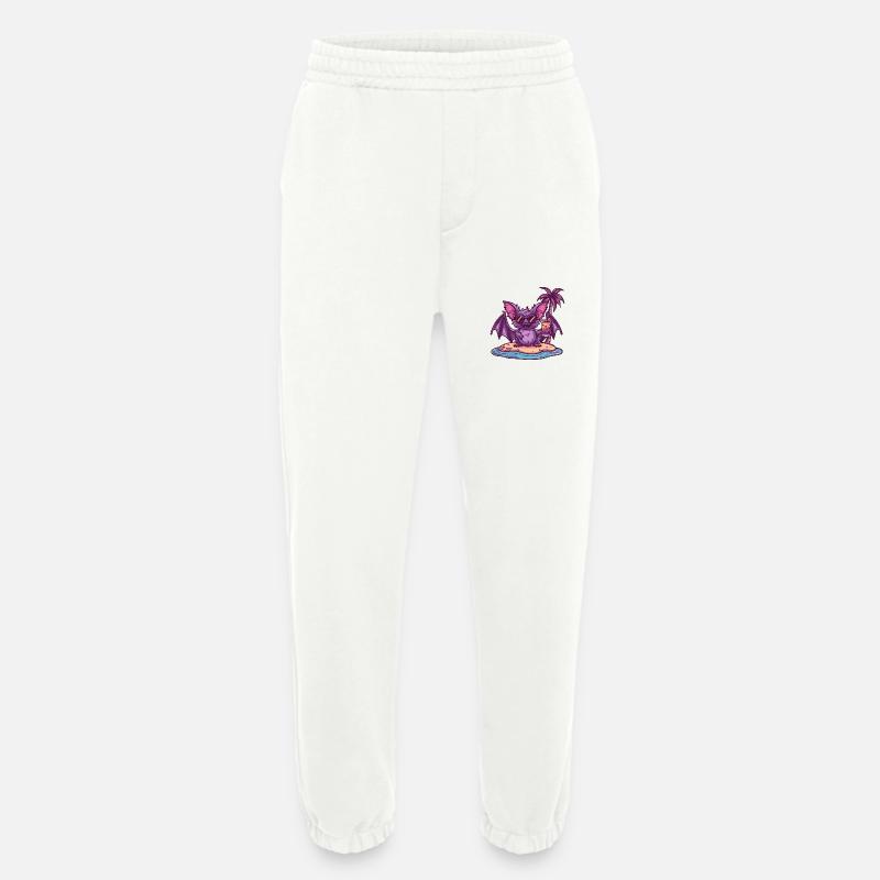 Bat Summer Beach Comic - Heavyweight Jogging Pants - made by SPREAD  - OFF WHITE