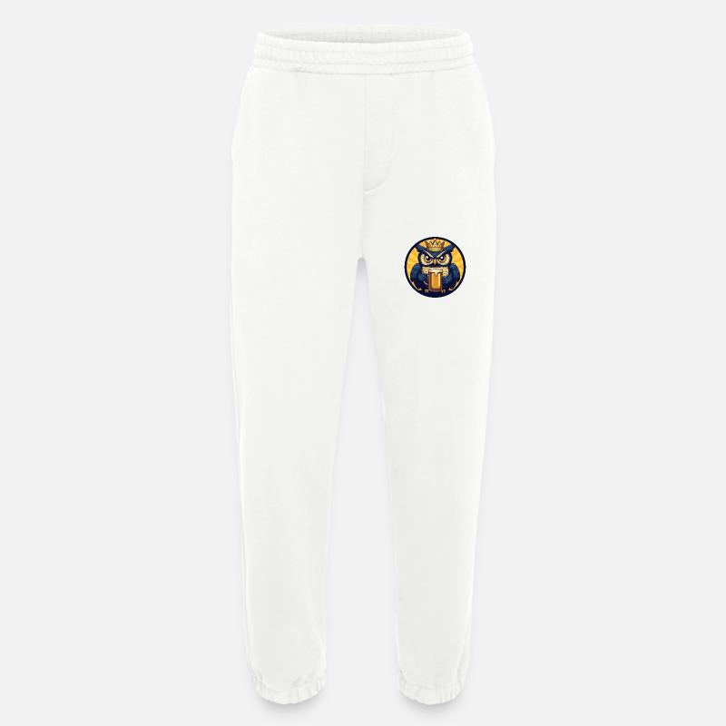 Eule Bier Comic - Heavyweight Jogginghose - made by SPREAD  - OFF WHITE