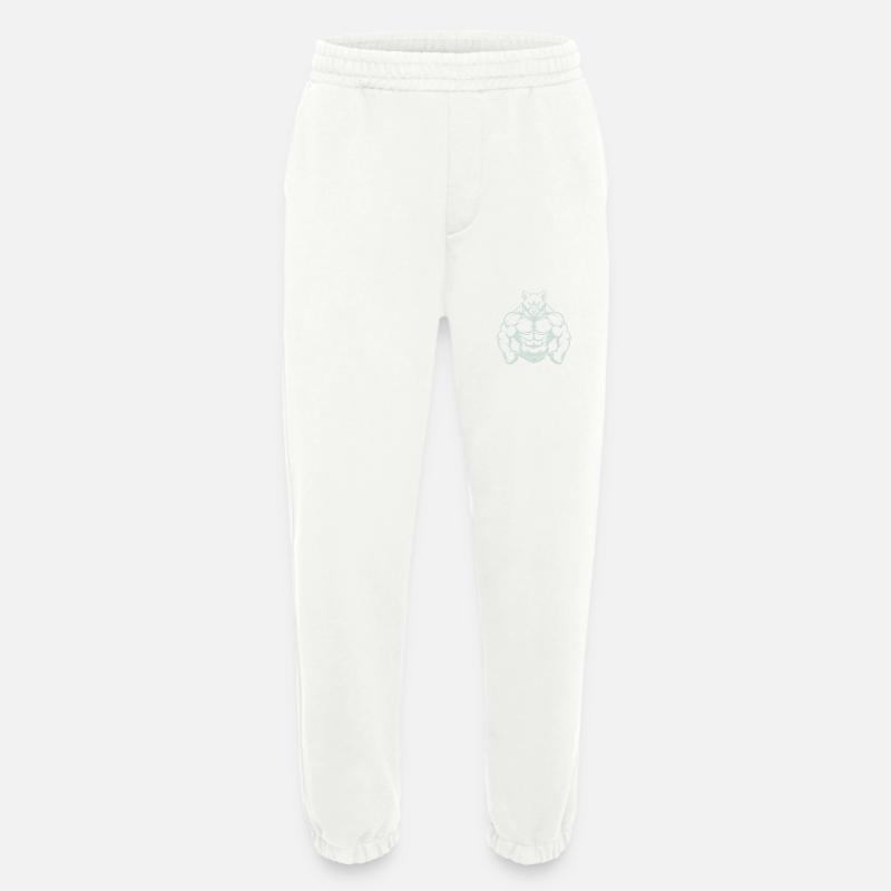 bär comic - Heavyweight Jogginghose - made by SPREAD  - OFF WHITE