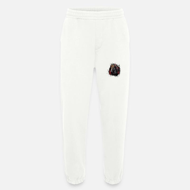 pferd krone - Heavyweight Jogginghose - made by SPREAD  - OFF WHITE