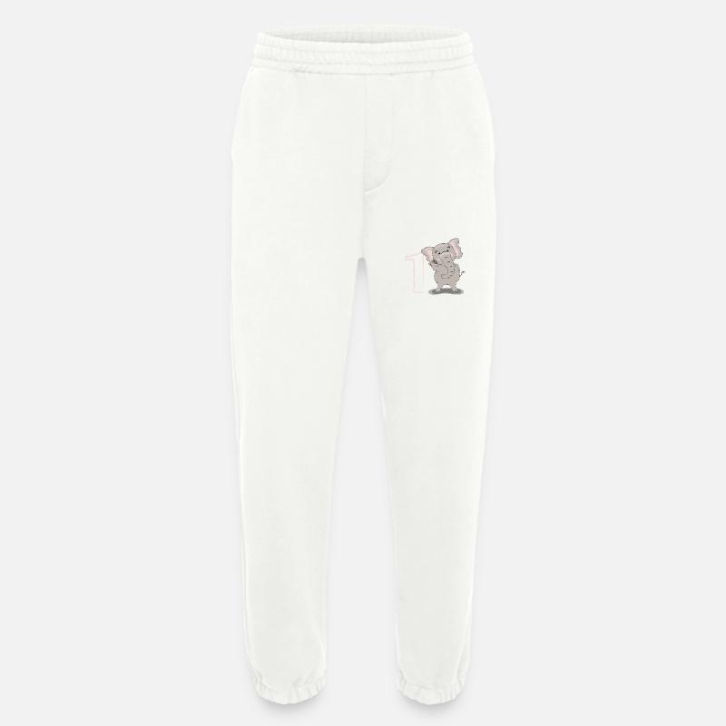 Big Elephant - 1st Birthday - Heavyweight Jogging Pants - made by SPREAD  - OFF WHITE