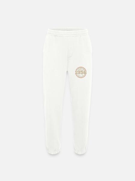 1956 Birthday July 1956 Gift July 1956 - Heavyweight Jogging Pants - made by SPREAD  - OFF WHITE