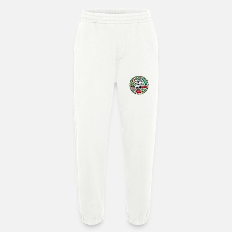 Kompost statt Krieg machen - Heavyweight Jogginghose - made by SPREAD  - OFF WHITE