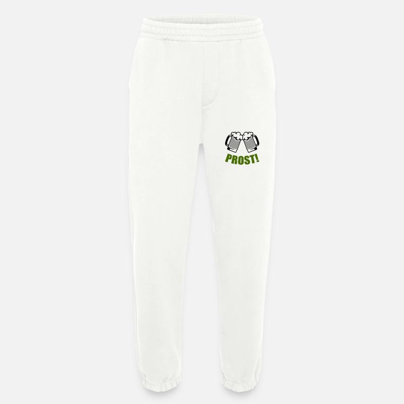 bier prost - Heavyweight Jogginghose - made by SPREAD  - OFF WHITE