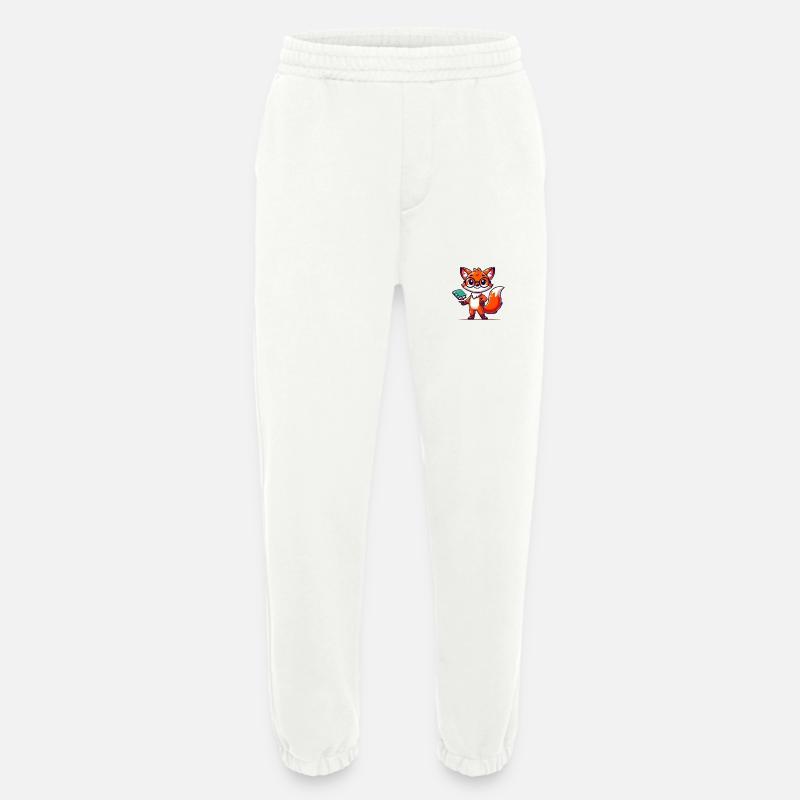 fuchs schlau buch - Heavyweight Jogginghose - made by SPREAD  - OFF WHITE