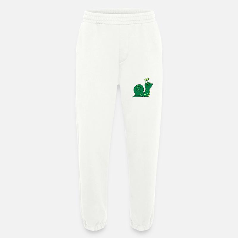 Schnecke lustig Kinder - Heavyweight Jogginghose - made by SPREAD  - OFF WHITE
