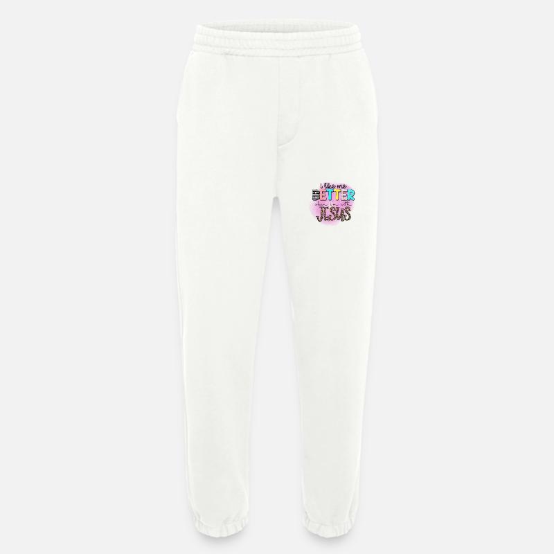 Besser mit Jesus - Heavyweight Jogginghose - made by SPREAD  - OFF WHITE
