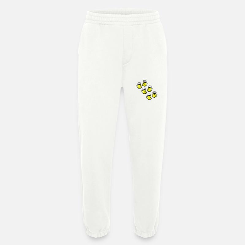 Bier Bierkrug Symbol - Heavyweight Jogginghose - made by SPREAD  - OFF WHITE