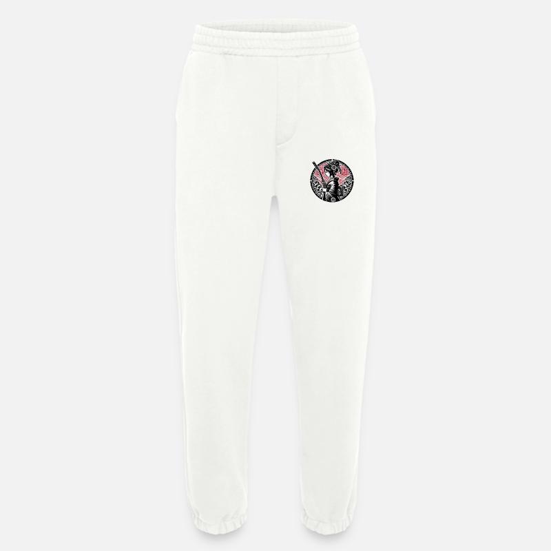 Samurai-Mädchen - Heavyweight Jogginghose - made by SPREAD  - OFF WHITE
