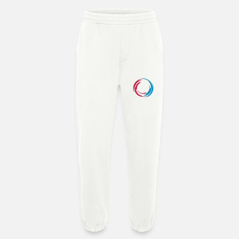 swirl_circle - Heavyweight Jogginghose - made by SPREAD - OFF WHITE