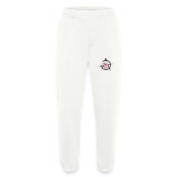 Logo de poing sanglant - Pantalon de jogging bio épais fabriqué en UE - OFF WHITE - Devant