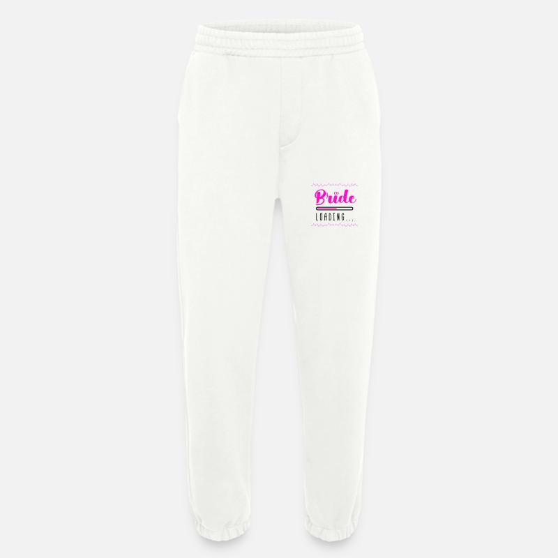 Bride Loading - Heavyweight Jogging Pants - made by SPREAD  - OFF WHITE