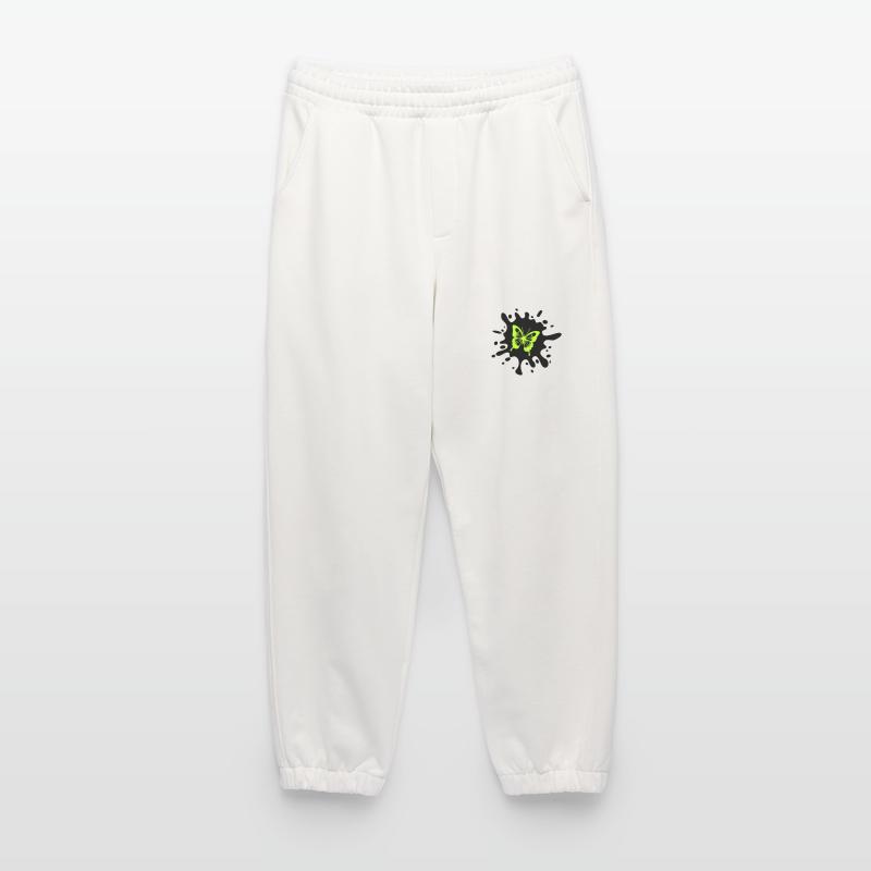 Papillon éclaboussures de couleur Pantalon de jogging bio épais fabriqué en UE