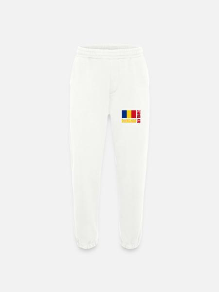 Romania - Heavyweight Jogging Pants - made by SPREAD  - OFF WHITE