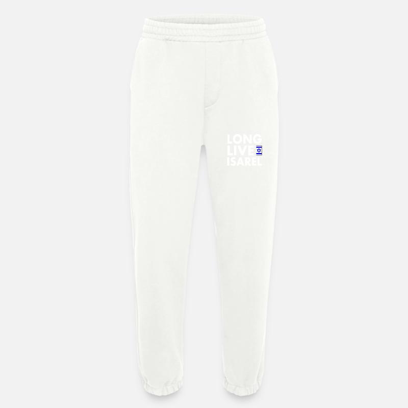Long live israel - Heavyweight Jogging Pants - made by SPREAD - OFF WHITE