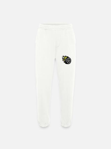 Tire Flame - Heavyweight Jogging Pants - made by SPREAD - OFF WHITE