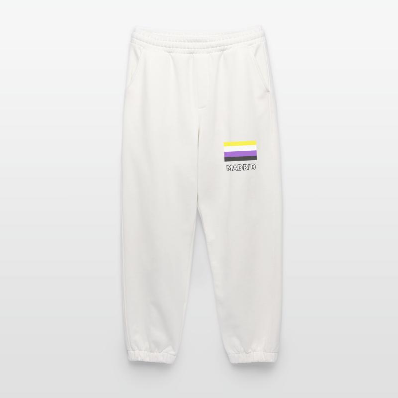 Non binary Pride Flag Madrid Heavyweight Jogging Pants - made by SPREAD 