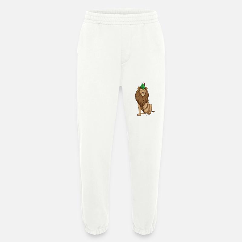 Lion Archer Bow - Heavyweight Jogging Pants - made by SPREAD  - OFF WHITE
