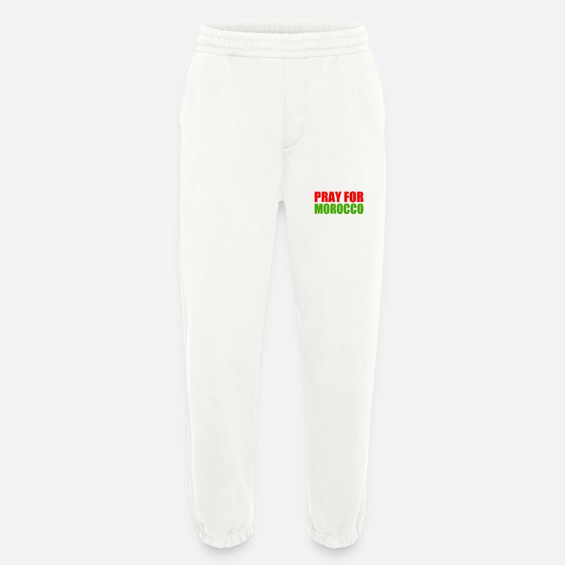 Pray for morocco - Heavyweight Jogginghose - made by SPREAD  - OFF WHITE