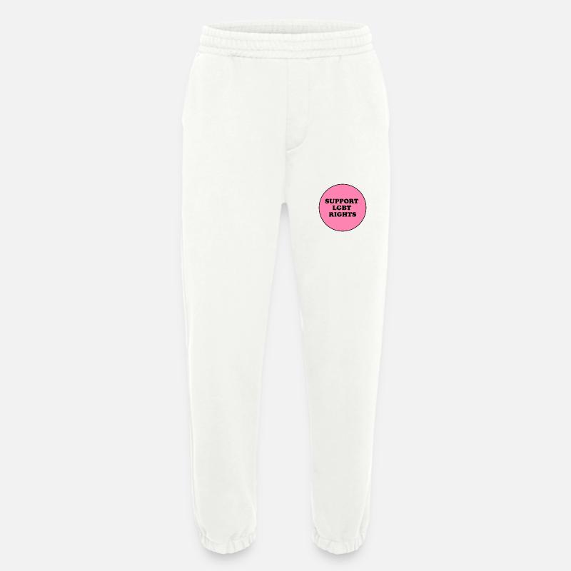 Support LGBT Rights - Heavyweight Jogging Pants - made by SPREAD  - OFF WHITE