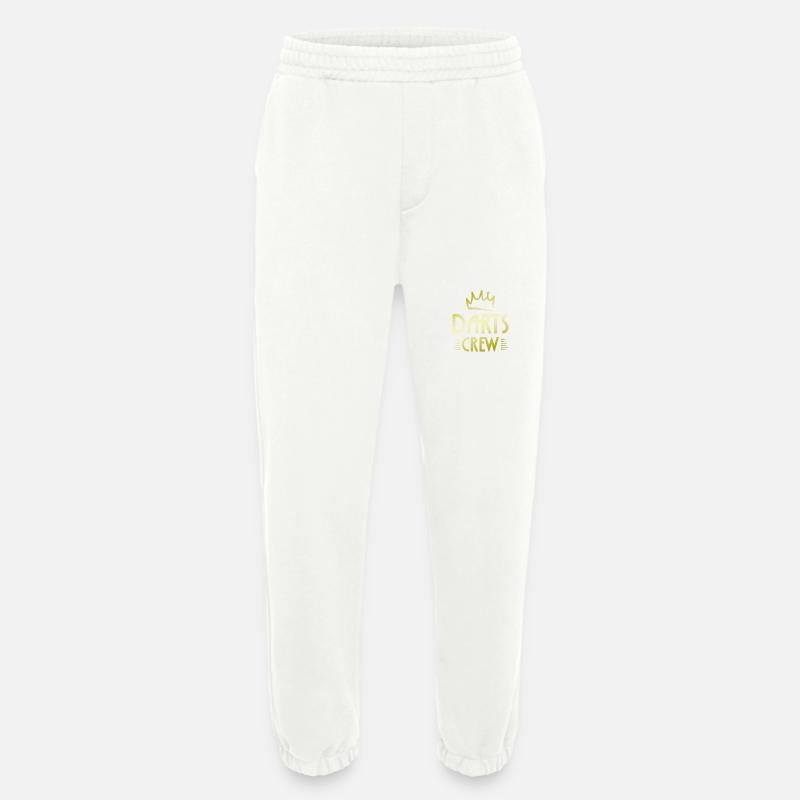 Équipe de fléchettes - Pantalon de jogging bio épais fabriqué en UE - OFF WHITE