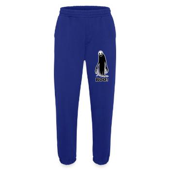 Gruselige Schattenfigur Illustration - Buh! Entwurf - Heavyweight Jogginghose - made by SPREAD  - Iconic Blue - Vorne