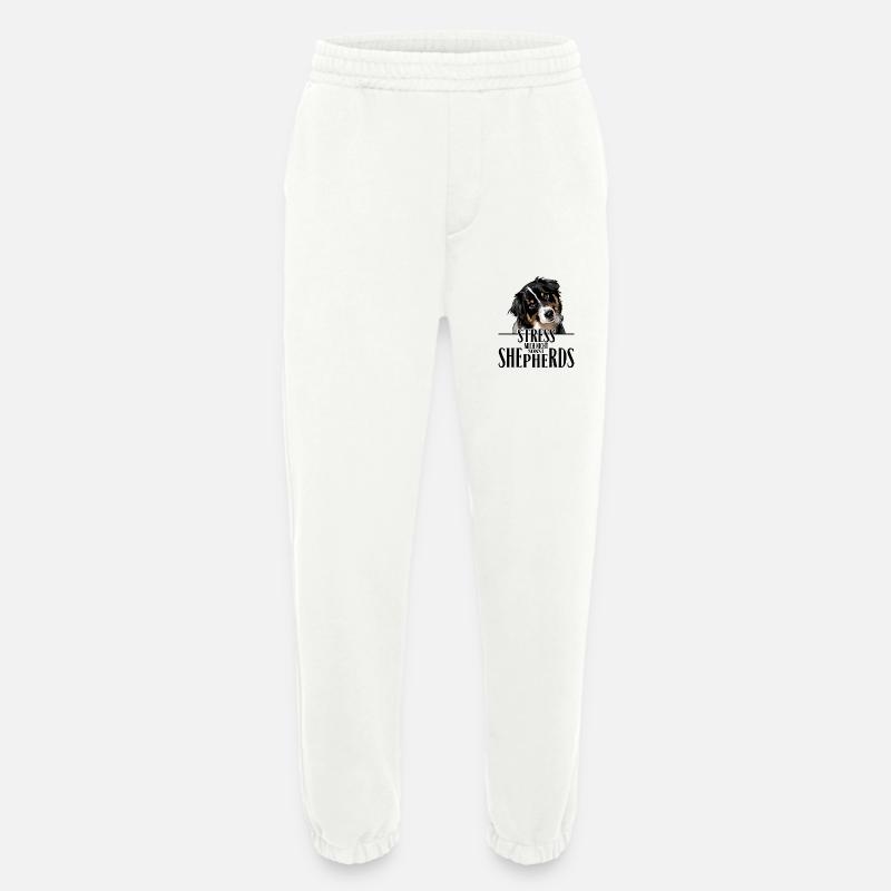 AUSTRALIAN SHEPHERD Spruch Wilsigns Aussie - Heavyweight Jogginghose - made by SPREAD  - OFF WHITE