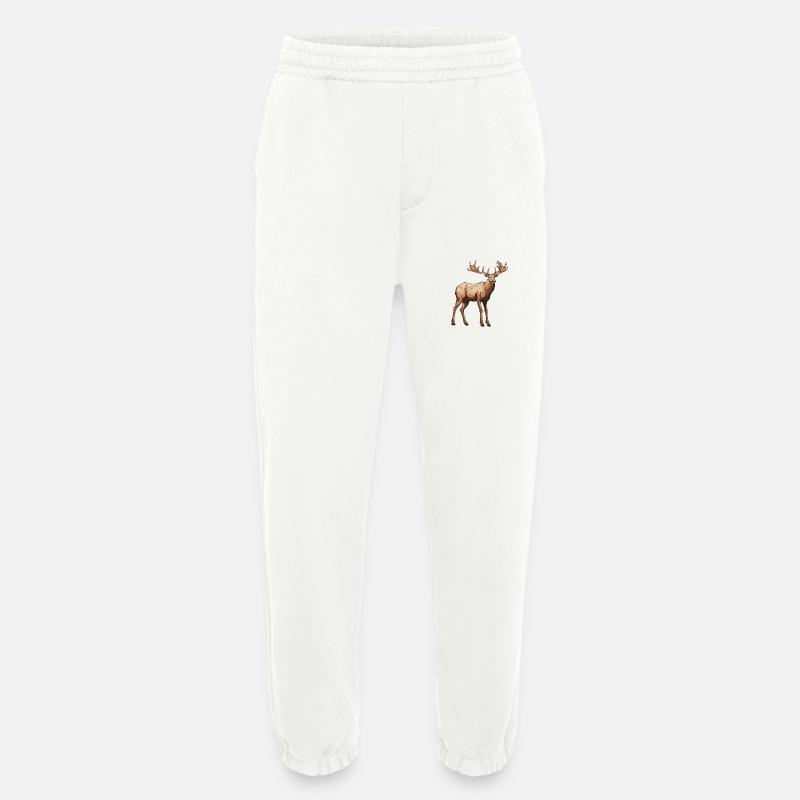 Elch Tier - Heavyweight Jogginghose - made by SPREAD  - OFF WHITE