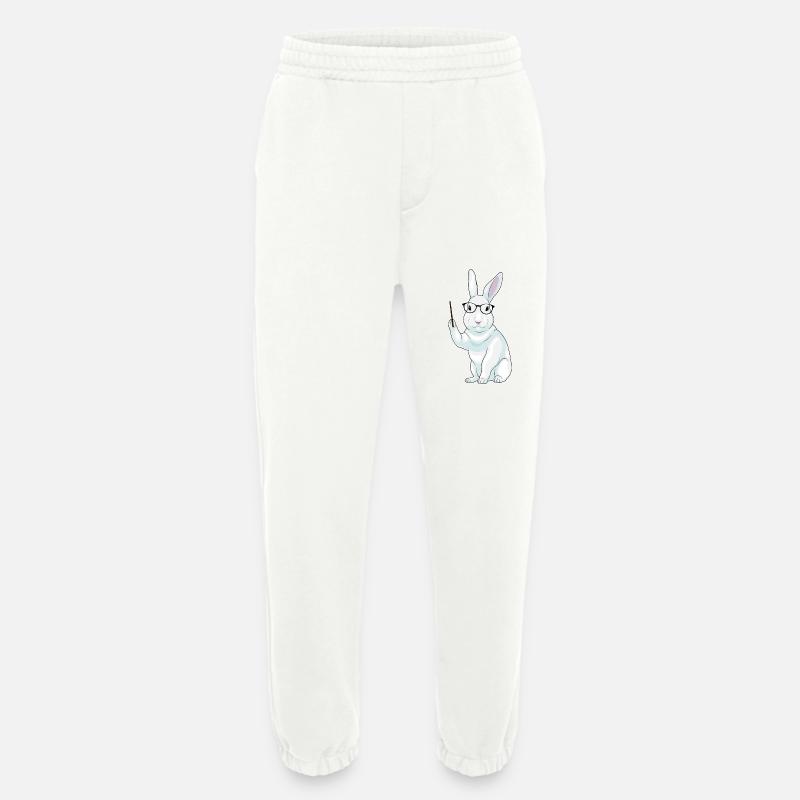 Hase Lehrer Pointer - Heavyweight Jogginghose - made by SPREAD  - OFF WHITE