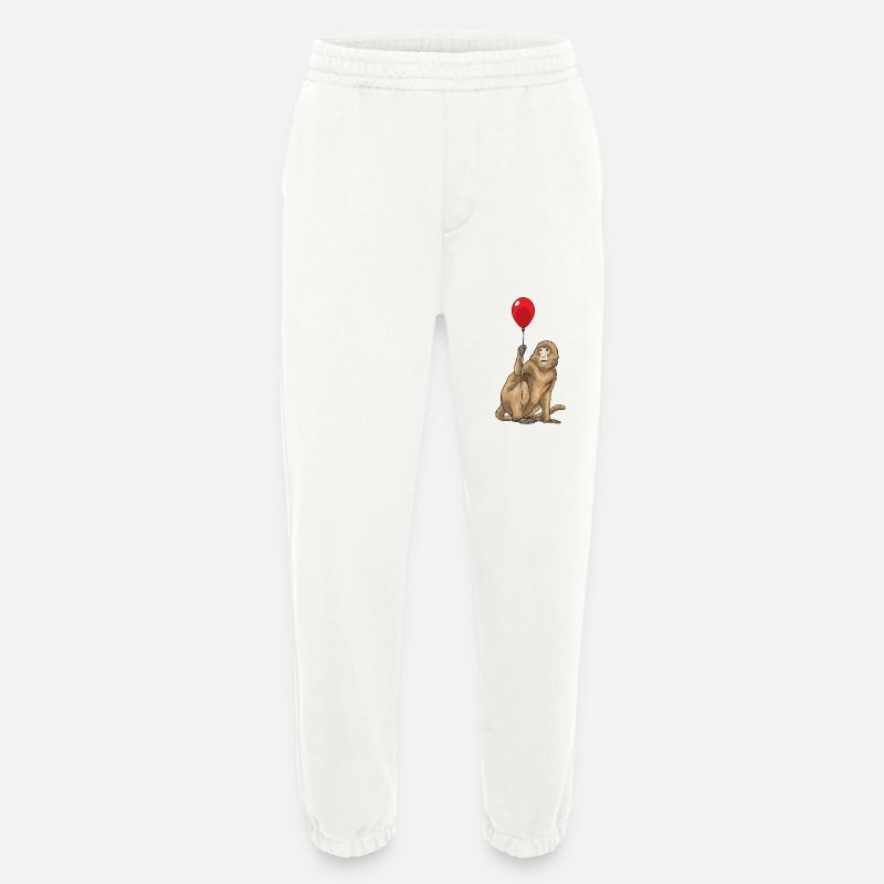 Affe Luftballon - Heavyweight Jogginghose - made by SPREAD  - OFF WHITE