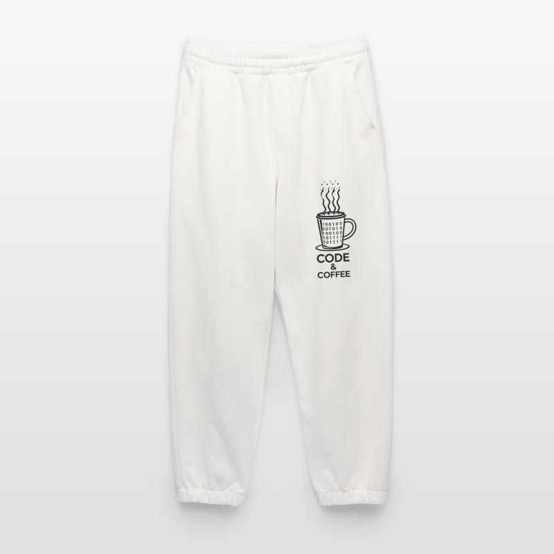 Code & Coffee – Perfektes Duo Heavyweight Jogginghose - made by SPREAD 