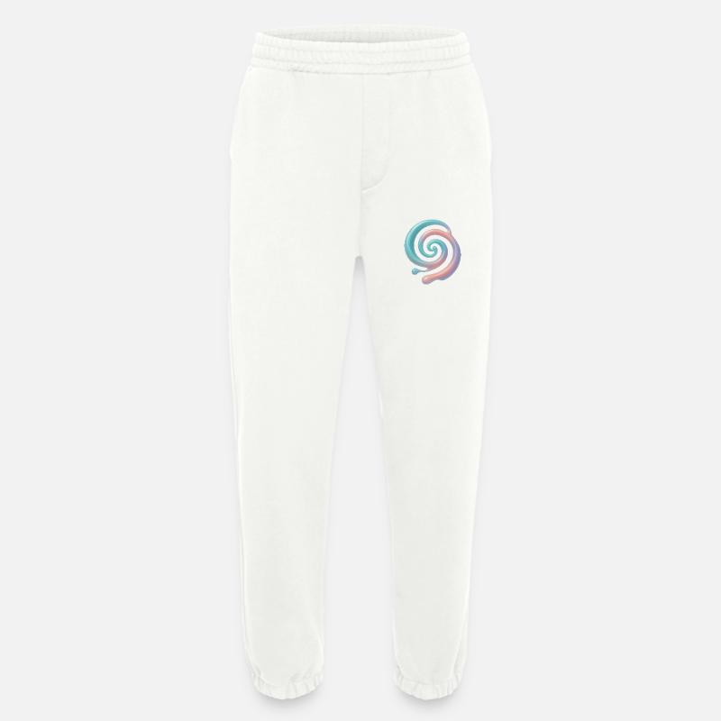 3D Spirale Pastell - Heavyweight Jogginghose - made by SPREAD  - OFF WHITE