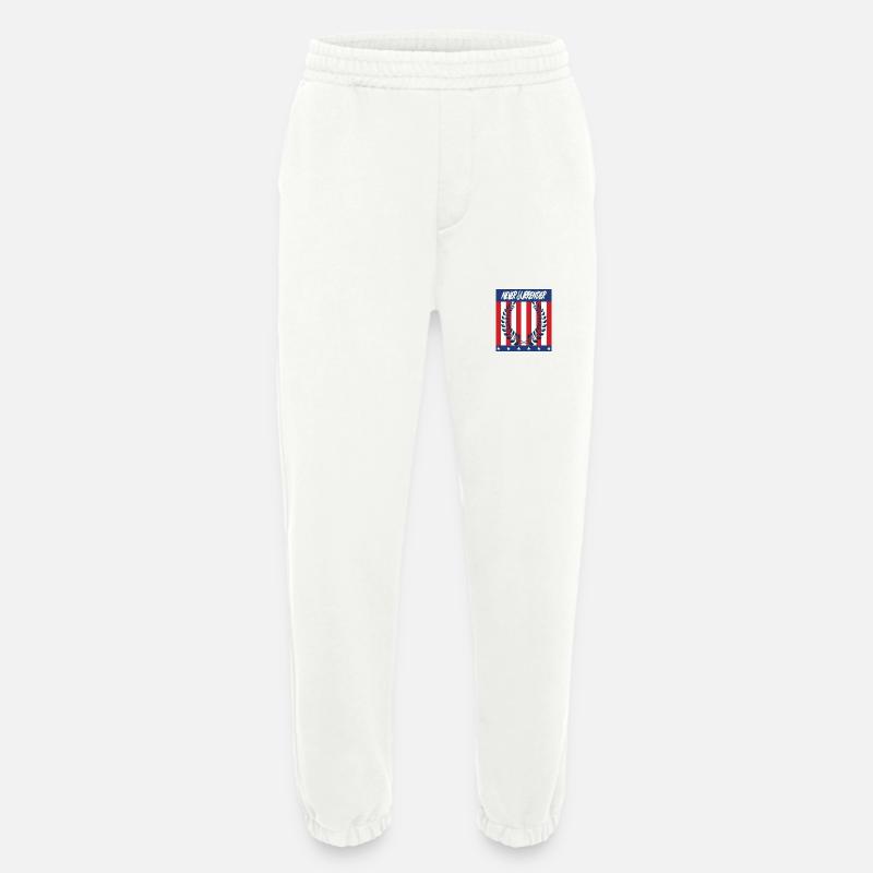 Never Surrender - Heavyweight Jogging Pants - made by SPREAD  - OFF WHITE