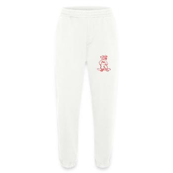Graffiti Skateur Angel Hipster Hip Hop Streetwear - Pantalon de jogging bio épais fabriqué en UE - OFF WHITE - Devant