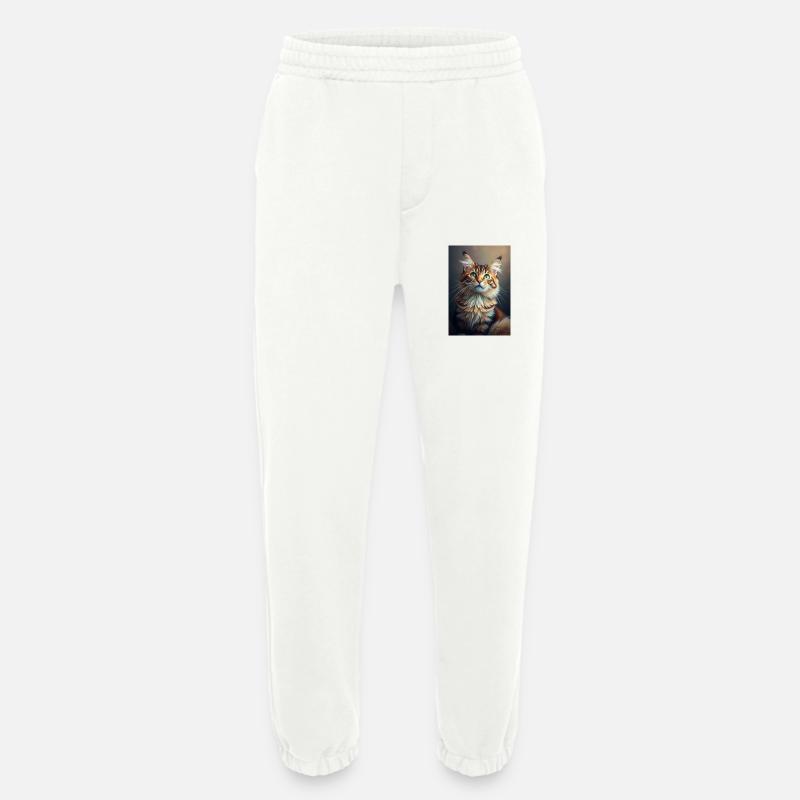 Cat's Heart - Heavyweight Jogging Pants - made by SPREAD  - OFF WHITE