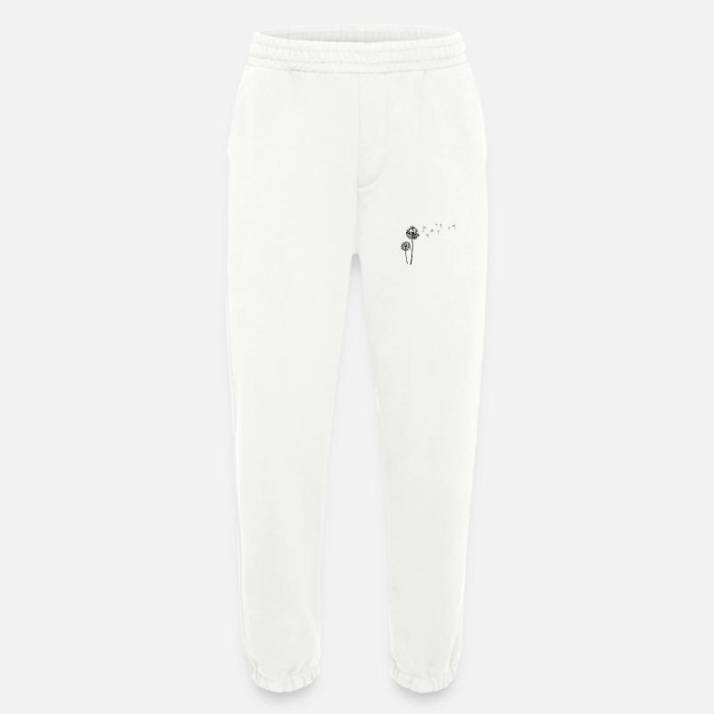 Schöne Pusteblume Löwenzahn Dandelion - Heavyweight Jogginghose - made by SPREAD  - OFF WHITE