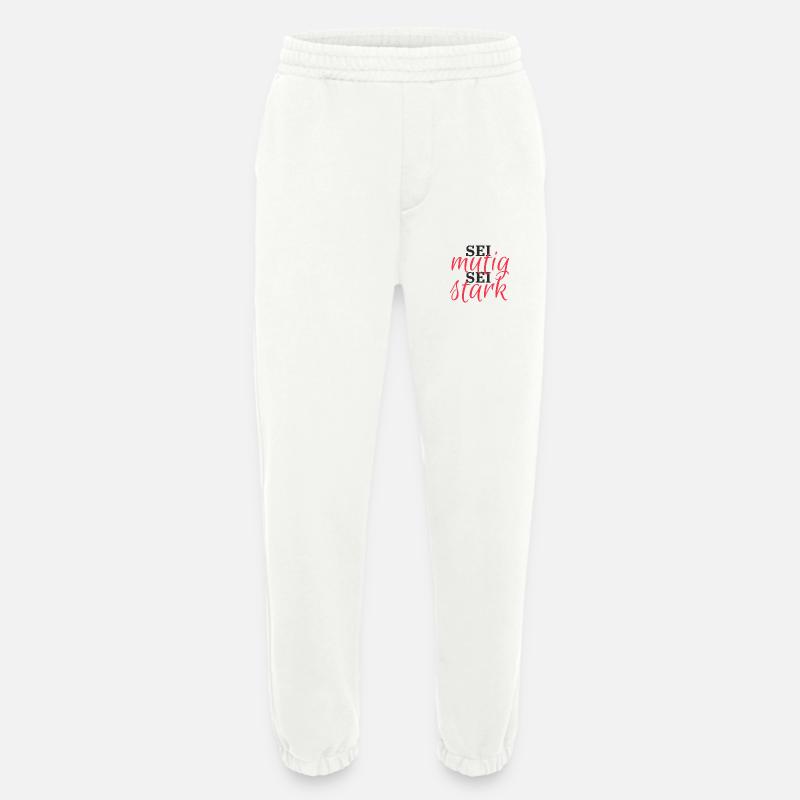 Sei mutig, Sei Stark - Heavyweight Jogginghose - made by SPREAD  - OFF WHITE