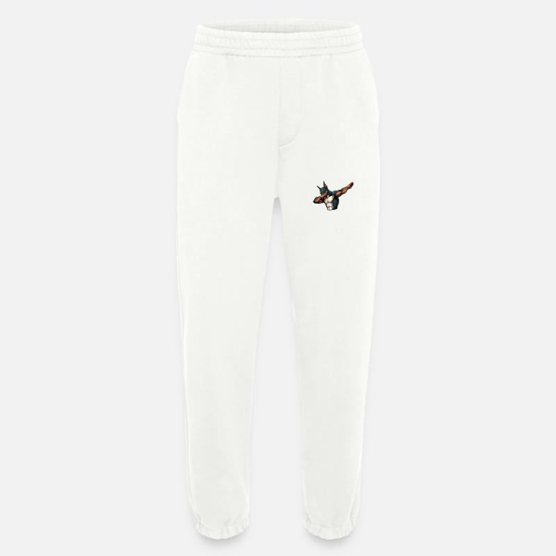 Cool Doberman Dabbing Comic - Heavyweight Jogging Pants - made by SPREAD  - OFF WHITE