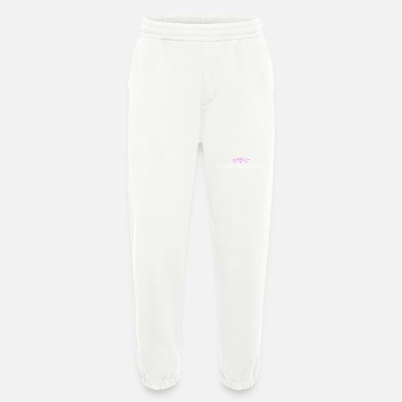 Junggesellenabschied herzchen - Heavyweight Jogginghose - made by SPREAD  - OFF WHITE
