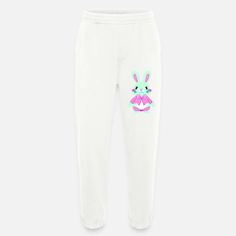 nedlcher Easter Bunny - Heavyweight Jogging Pants - made by SPREAD  - OFF WHITE