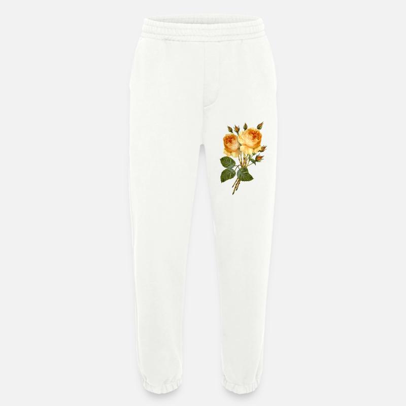 Blumen - Heavyweight Jogginghose - made by SPREAD  - OFF WHITE