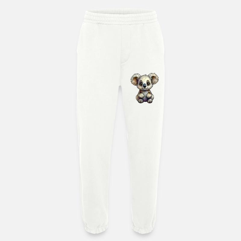 Tiny Koala - Heavyweight Jogging Pants - made by SPREAD  - OFF WHITE