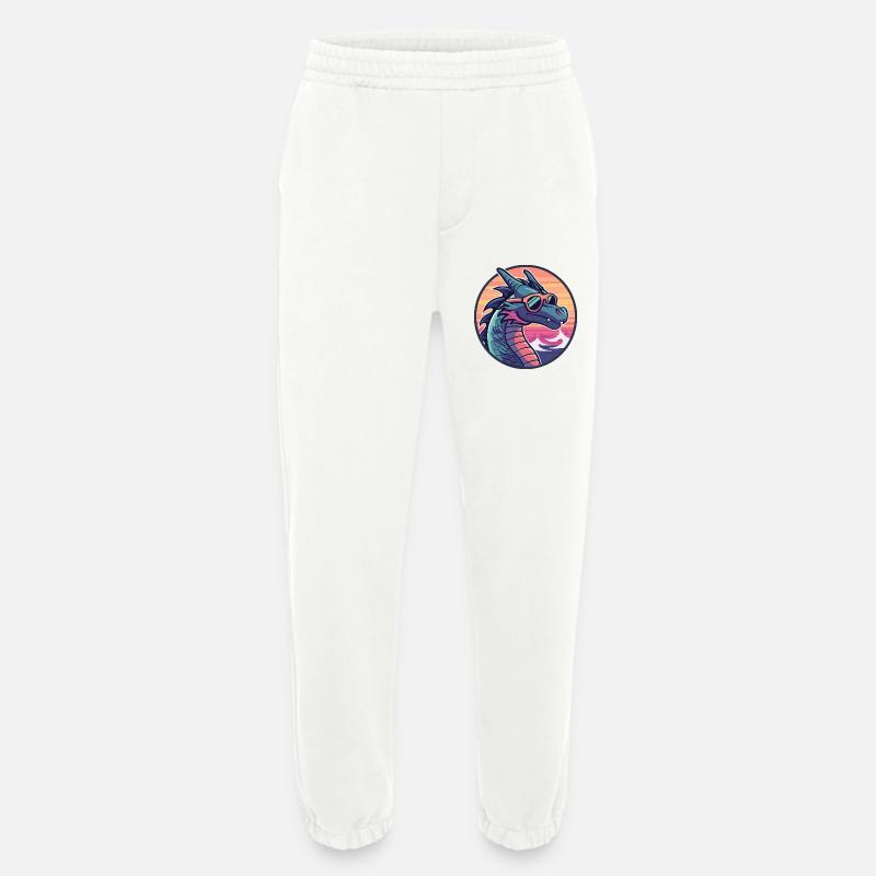 Drache Cool Comic - Heavyweight Jogginghose - made by SPREAD  - OFF WHITE