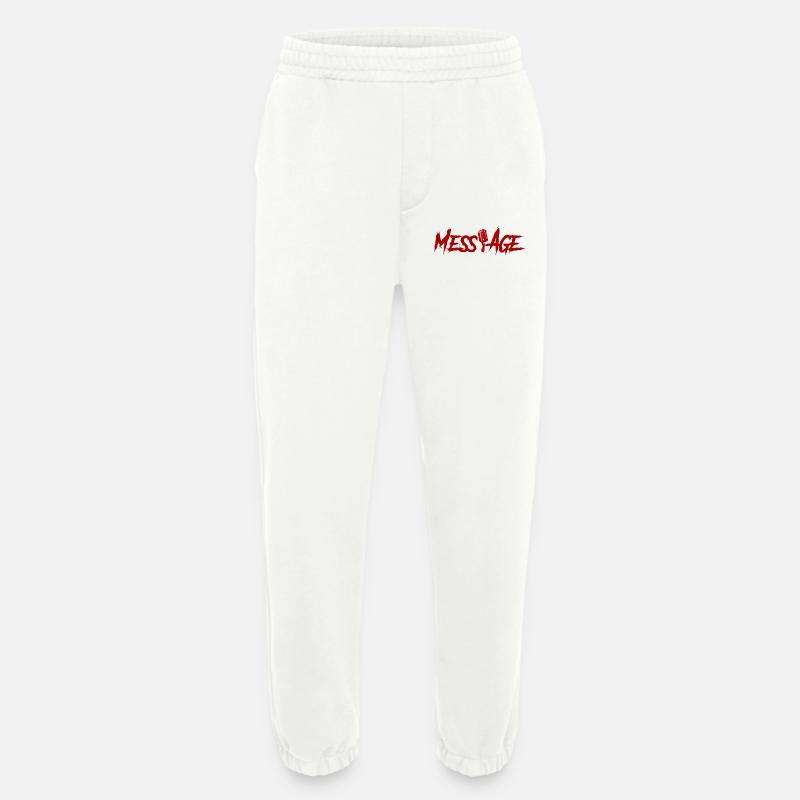 MessAge Logo - Heavyweight Jogginghose - made by SPREAD  - OFF WHITE