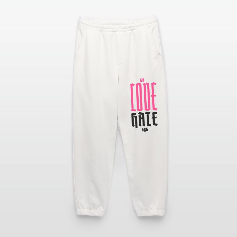 Gothic Neon CODE Vertical Heavyweight Jogging Pants - made by SPREAD 