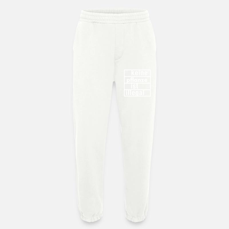 keine pflanze ist illegal - Heavyweight Jogginghose - made by SPREAD  - OFF WHITE