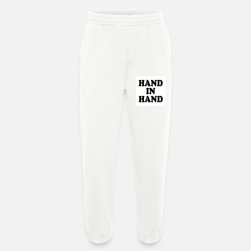 Hand in hand - Heavyweight Jogginghose - made by SPREAD  - OFF WHITE