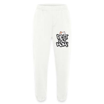 Meilleure maman chat - Pantalon de jogging bio épais fabriqué en UE - OFF WHITE - Devant